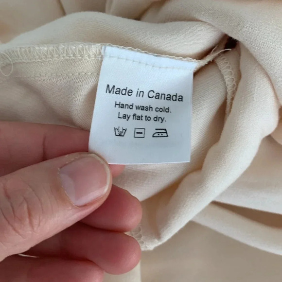 Park & Fifth satin slip midi dress. Color is  champagne, size extra large. - Picture 10 of 15